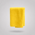 Coral Fleece Microfibre Cloth, 550 GSM, Yellow, image 1