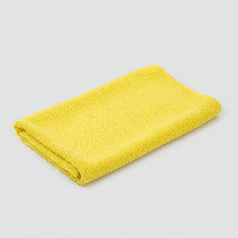 Microfibre Cleaning Cloths, 40 x 40 cm, 350 GSM, Yellow (Pack of 24), image 3