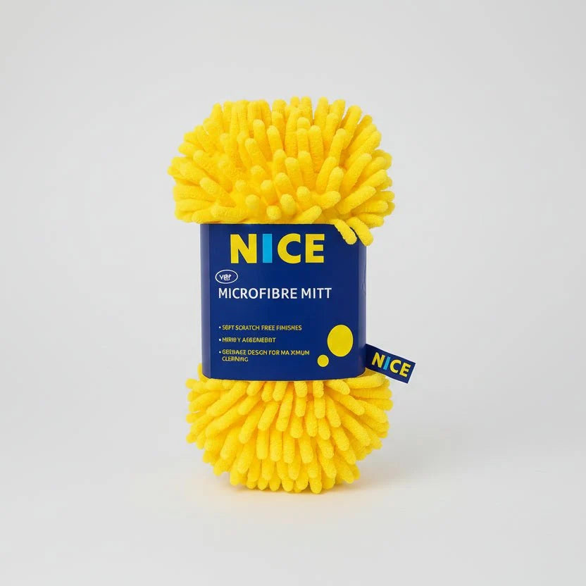Microfibre Mitt, Yellow, image 1