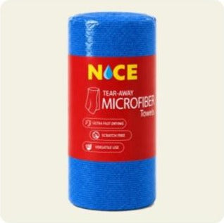 Tear-Away Microfibre Cleaning Roll, 30 x 30 cm, Blue